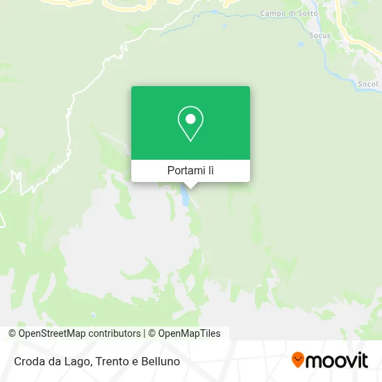 Mappa Croda da Lago