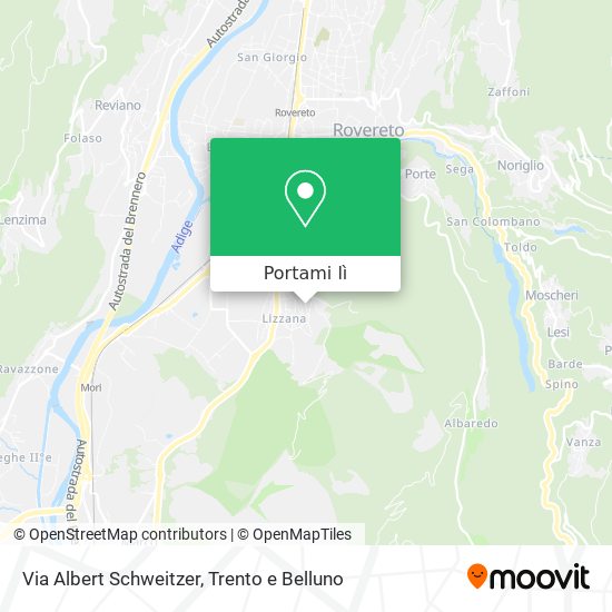 Mappa Via Albert Schweitzer