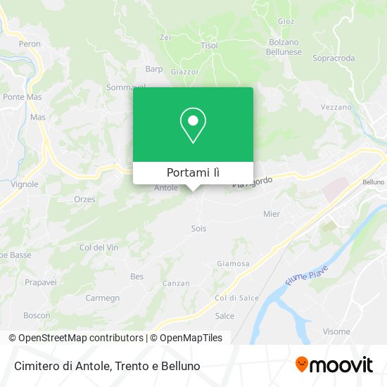 Mappa Cimitero di Antole