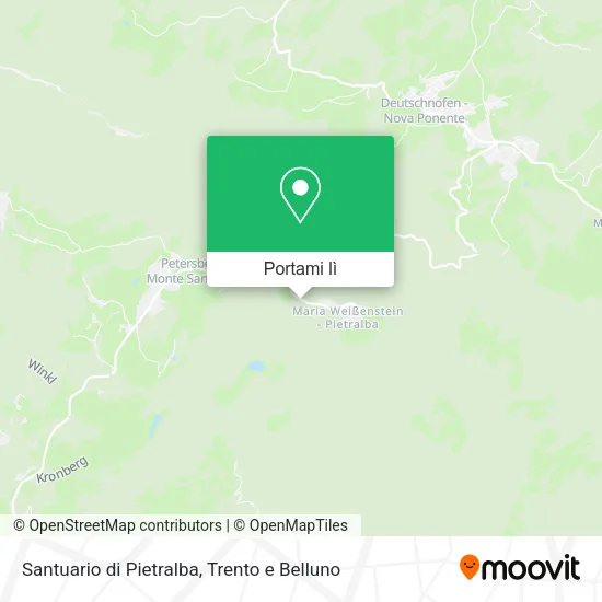 Mappa Santuario di Pietralba