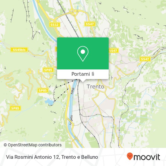 Mappa Via Rosmini Antonio 12