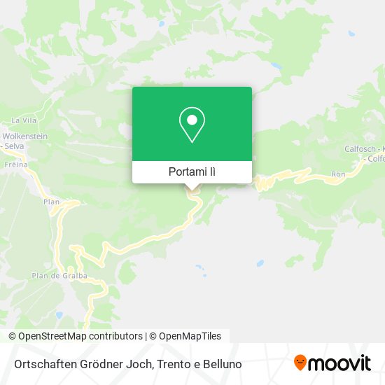 Mappa Ortschaften Grödner Joch