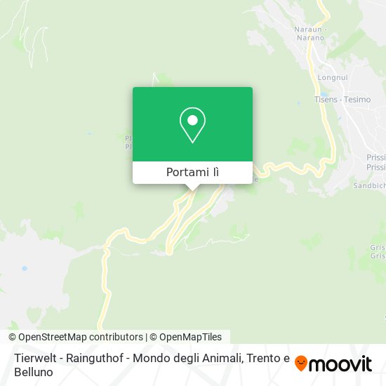Mappa Tierwelt - Rainguthof - Mondo degli Animali