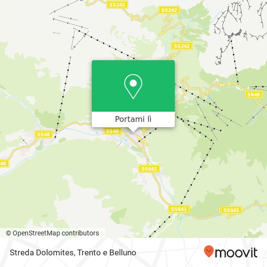 Mappa Streda Dolomites