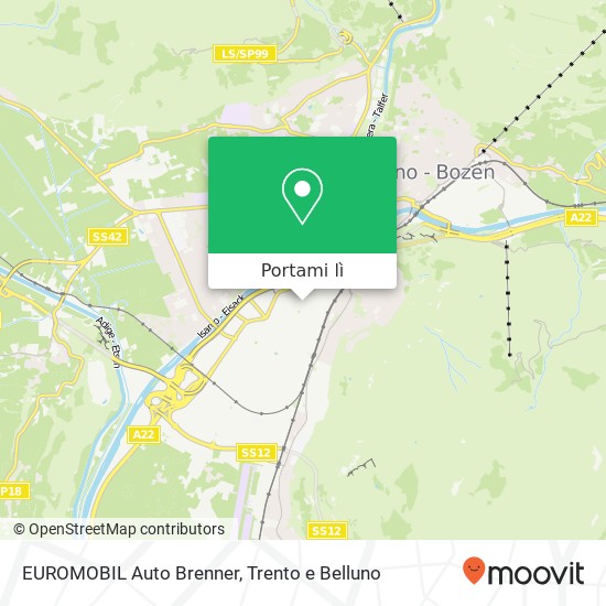 Mappa EUROMOBIL Auto Brenner