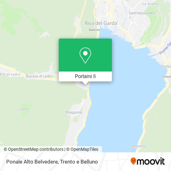 Mappa Ponale Alto Belvedere