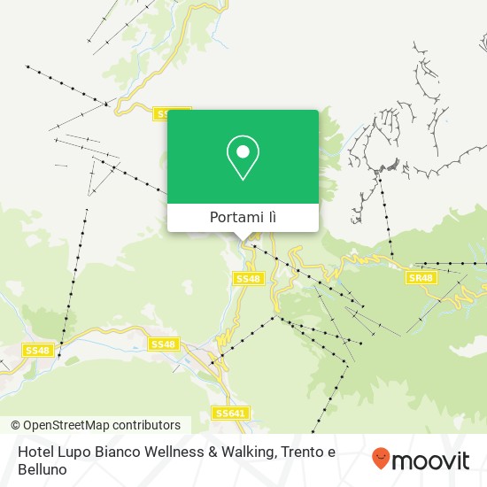 Mappa Hotel Lupo Bianco Wellness & Walking