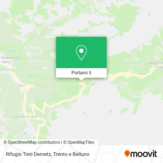 Mappa Rifugio Toni Demetz