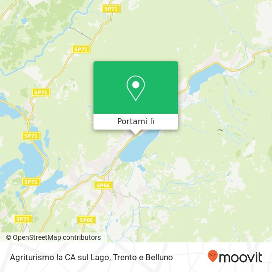 Mappa Agriturismo la CA sul Lago