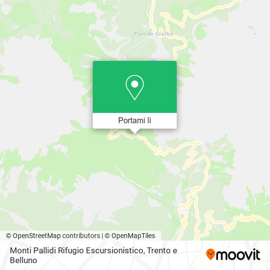 Mappa Monti Pallidi Rifugio Escursionistico
