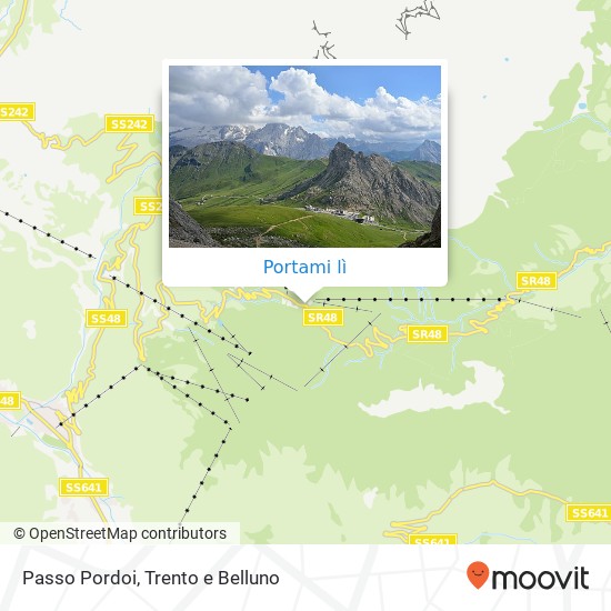 Mappa Passo Pordoi