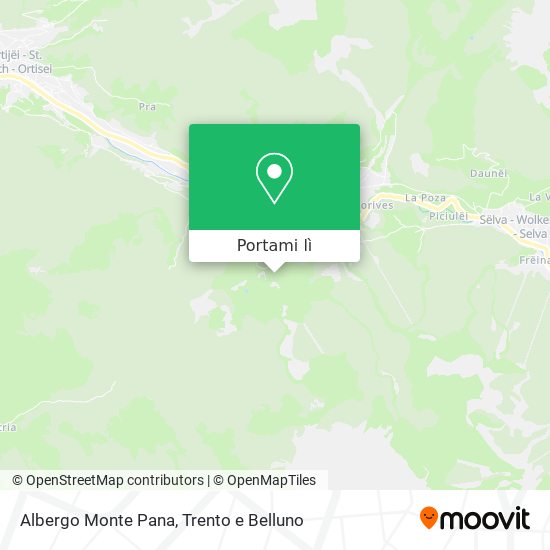 Mappa Albergo Monte Pana