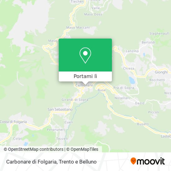 Mappa Carbonare di Folgaria