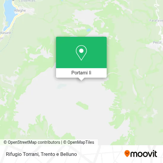 Mappa Rifugio Torrani