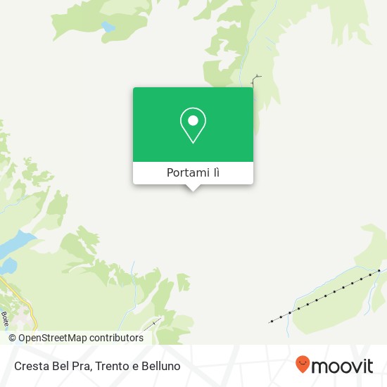 Mappa Cresta Bel Pra