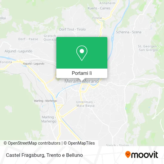 Mappa Castel Fragsburg