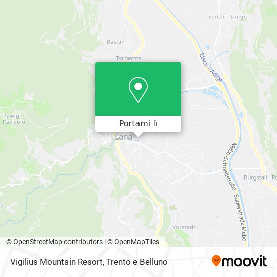 Mappa Vigilius Mountain Resort