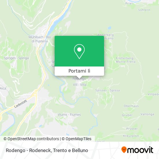 Mappa Rodengo - Rodeneck