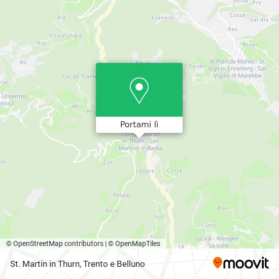 Mappa St. Martin in Thurn