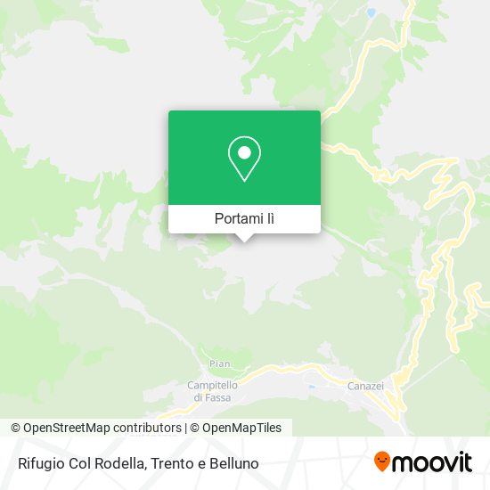 Mappa Rifugio Col Rodella