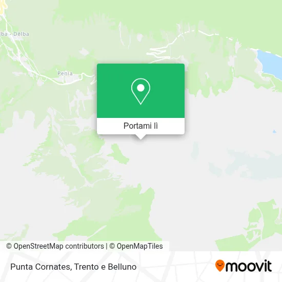 Mappa Punta Cornates