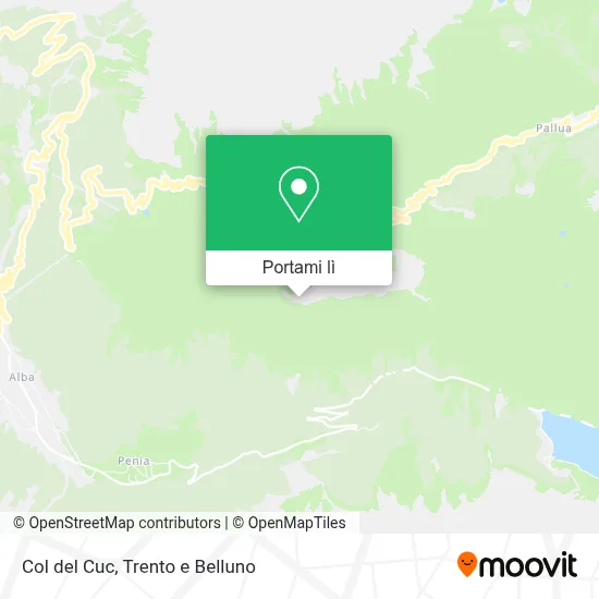 Mappa Col del Cuc