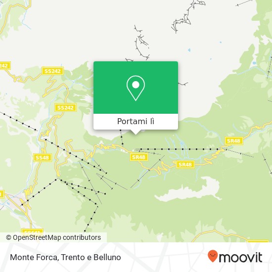 Mappa Monte Forca
