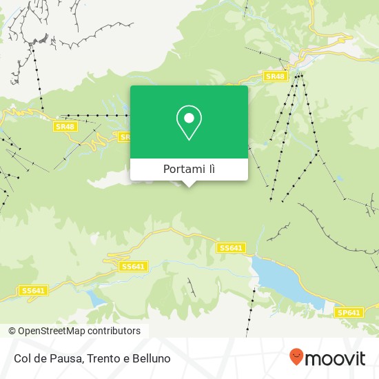 Mappa Col de Pausa