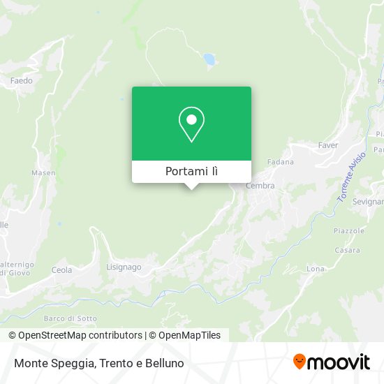 Mappa Monte Speggia