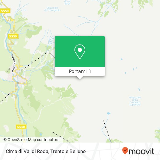 Mappa Cima di Val di Roda