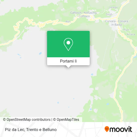 Mappa Piz da Lec