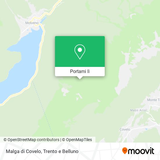 Mappa Malga di Covelo