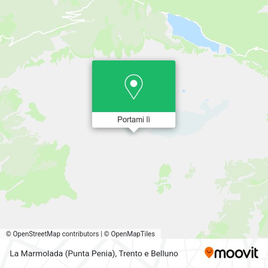 Mappa La Marmolada (Punta Penia)