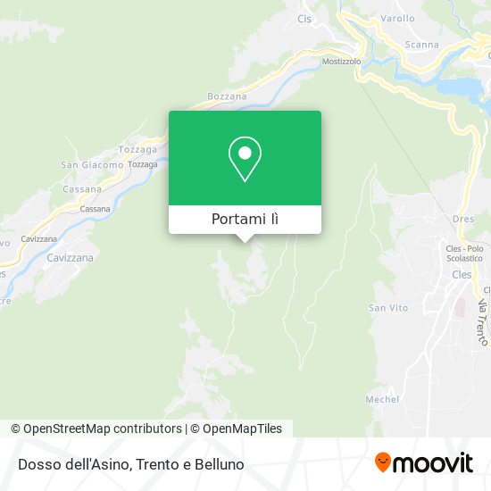 Mappa Dosso dell'Asino