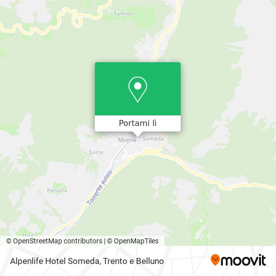 Mappa Alpenlife Hotel Someda