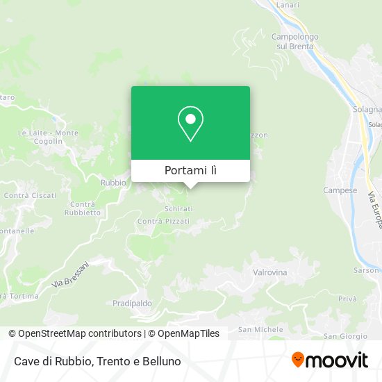 Mappa Cave di Rubbio
