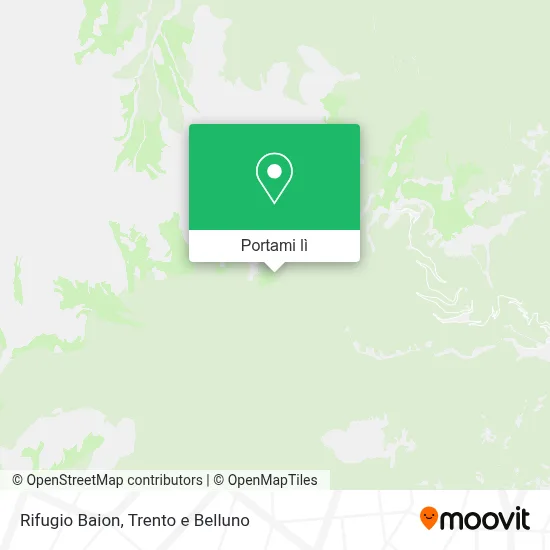 Mappa Rifugio Baion
