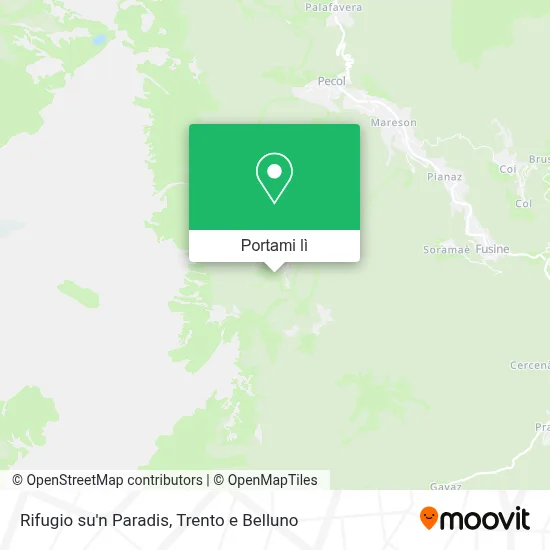 Mappa Rifugio su'n Paradis