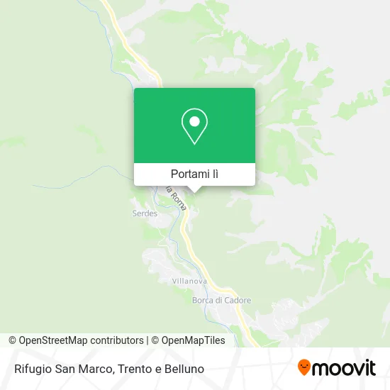 Mappa Rifugio San Marco