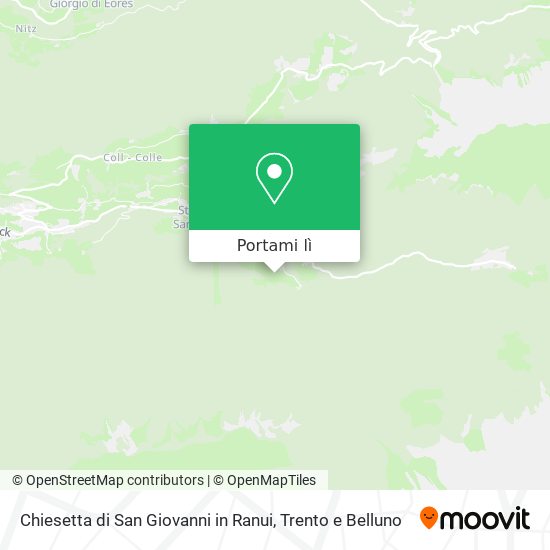 Mappa Chiesetta di San Giovanni in Ranui