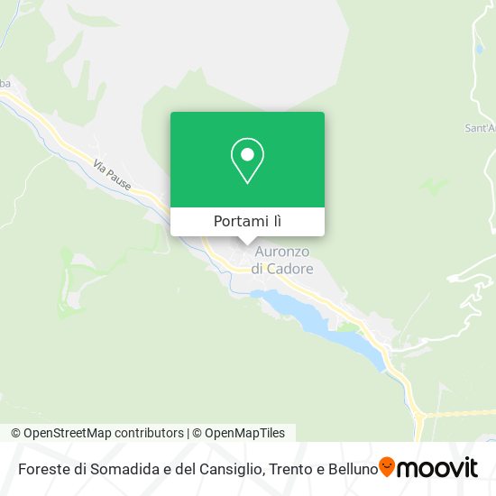 Mappa Foreste di Somadida e del Cansiglio
