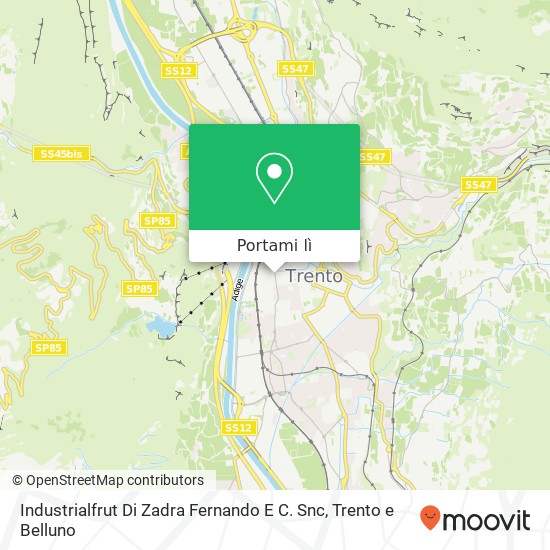 Mappa Industrialfrut Di Zadra Fernando E C. Snc