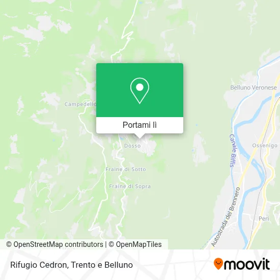 Mappa Rifugio Cedron