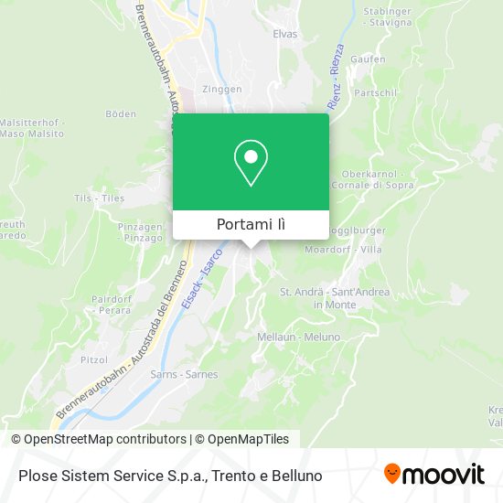 Mappa Plose Sistem Service S.p.a.