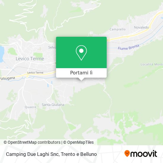 Mappa Camping Due Laghi Snc