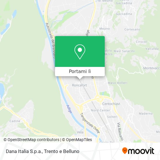 Mappa Dana Italia S.p.a.