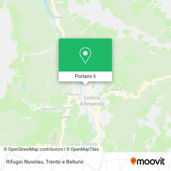 Mappa Rifugio Nuvolau