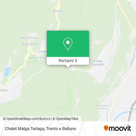 Mappa Chalet Malga Terlaga