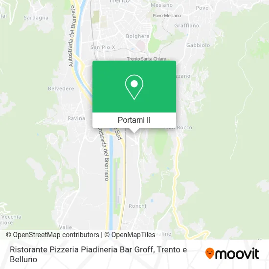 Mappa Ristorante Pizzeria Piadineria Bar Groff