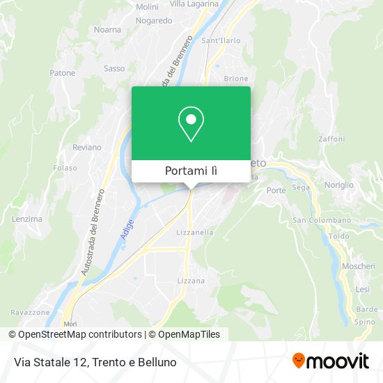 Mappa Via Statale 12